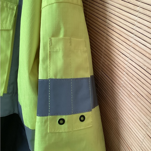 ML KISHIGO RIPSTOP SAFETY BOMBER JACKET JS130 Sz 5X EUC - Picture 6 of 9